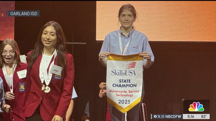 Garland student is first female motorcycle service technology state winner