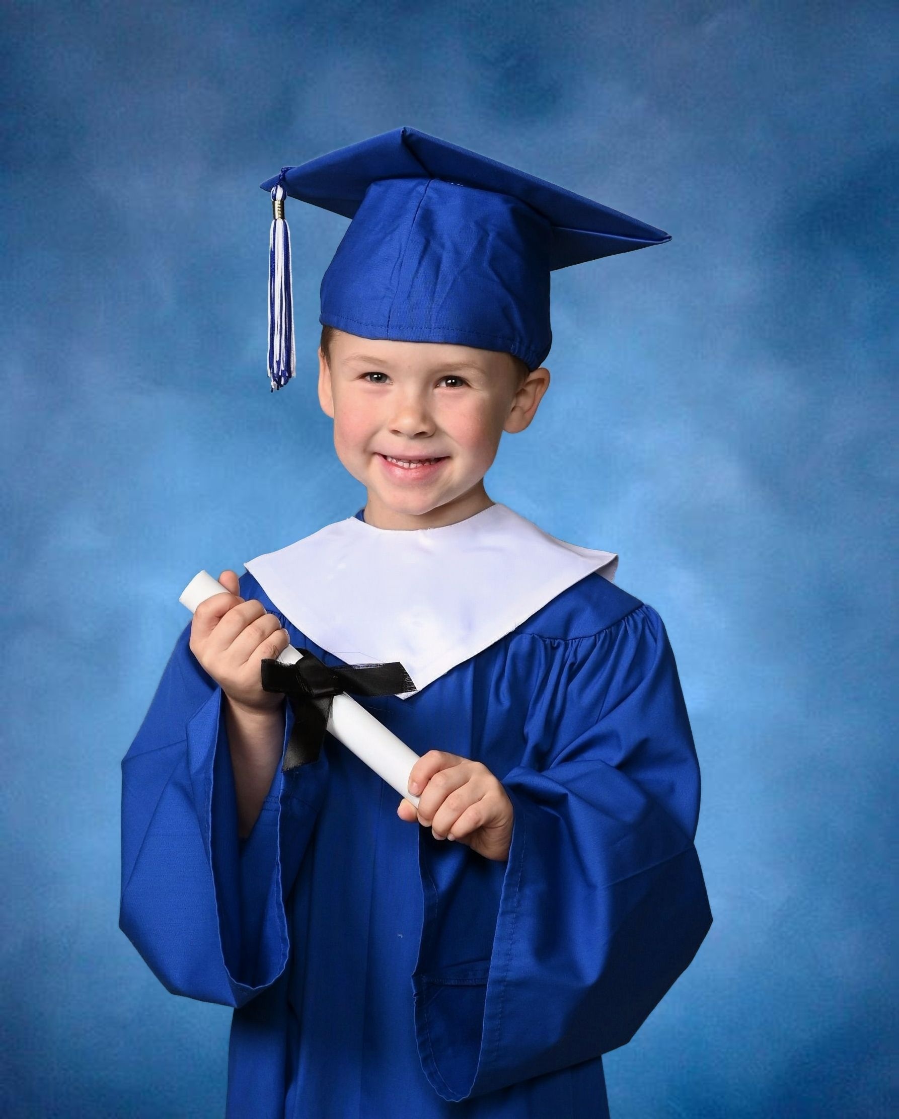 This is Lucas from Decatur and he’s graduating from Pre-K and going into Kindergarten. How cute is he?