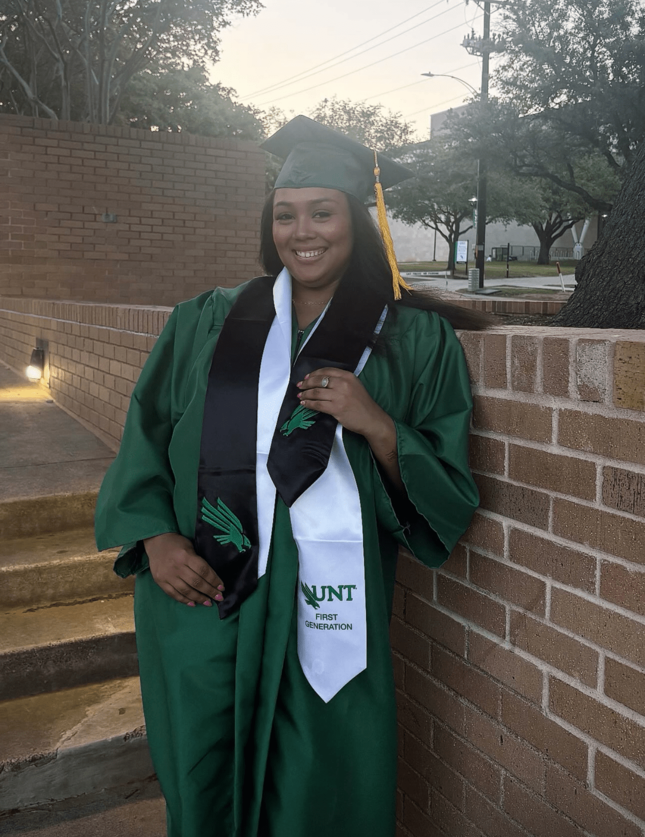Jada Lovette is graduating from UNT and is planning to go to law school. She is the first person in our immediate family to graduate college and we are so proud of her!
