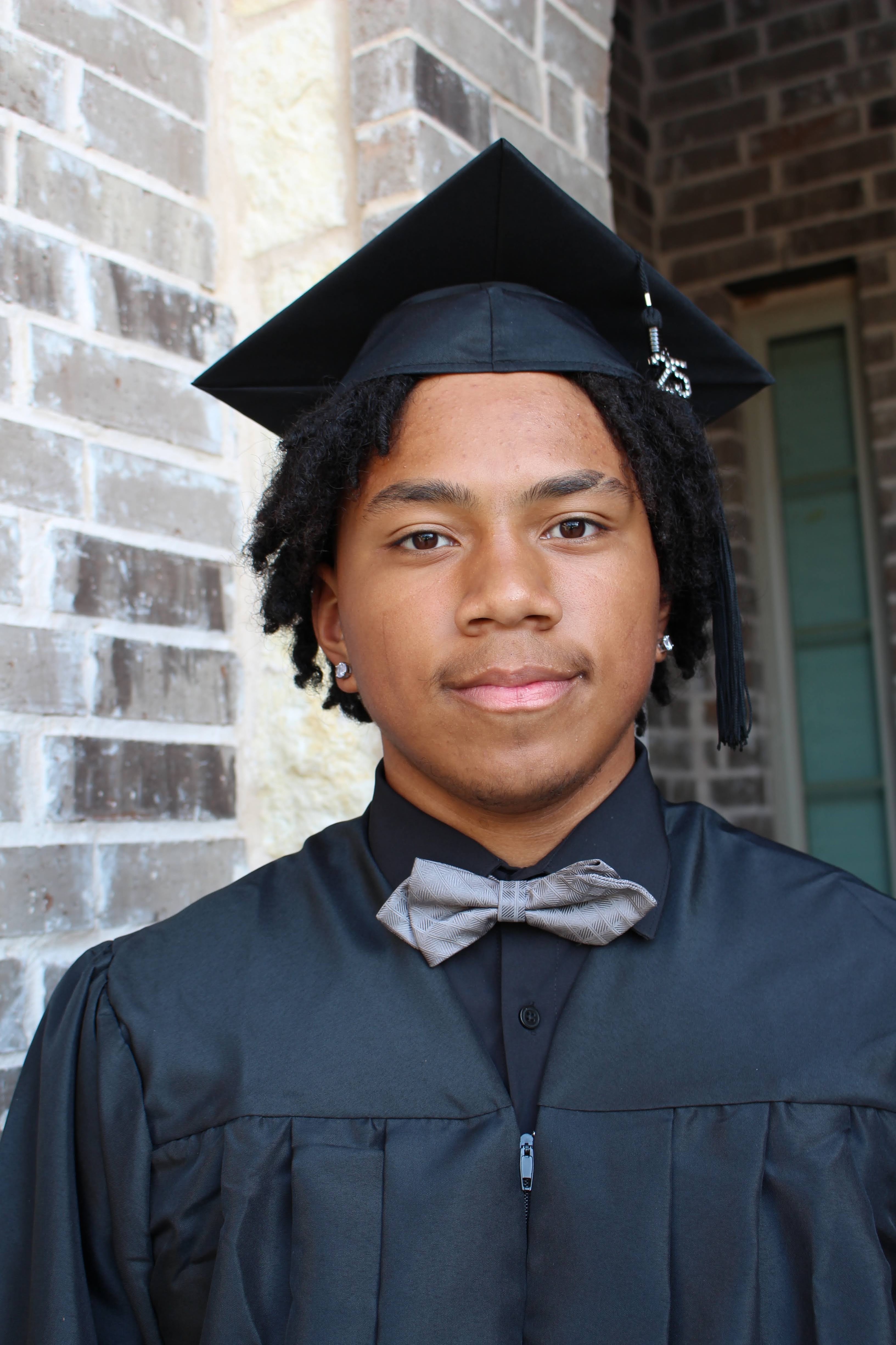Trey Flores is graduating from Guyer High School in Denton, TX.