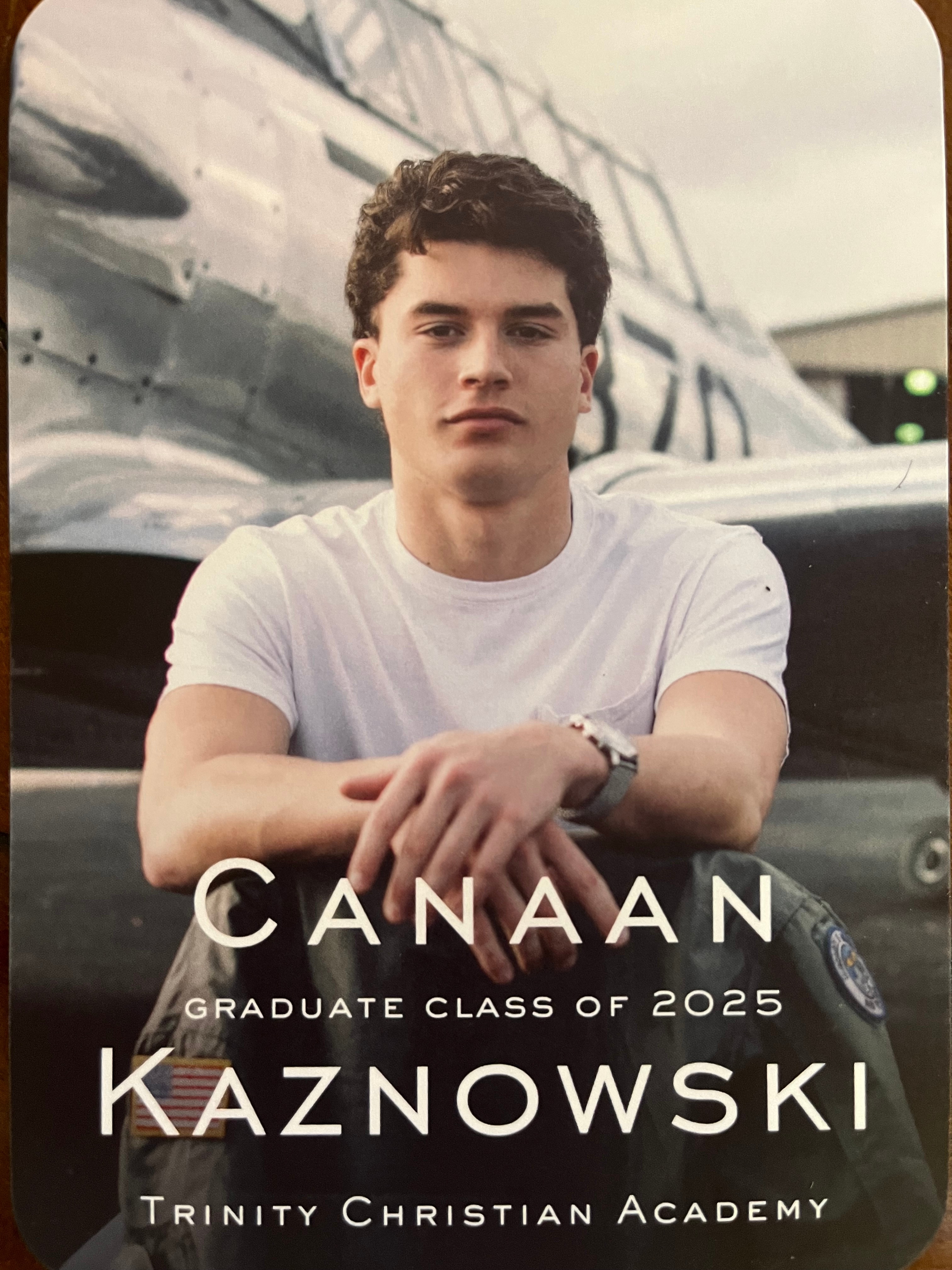 Canaan Kaznowski Trinity Christian Academy- Willow Park<br />
This fall, he’ll attend the University of Oklahoma as the recipient of a prestigious Marine Corps ROTC Scholarship — valued at $180,000. 🇺🇸 Canaan plans to pursue a career as a United States Marine Corps pilot, and I couldn’t be more proud of his courage and calling!