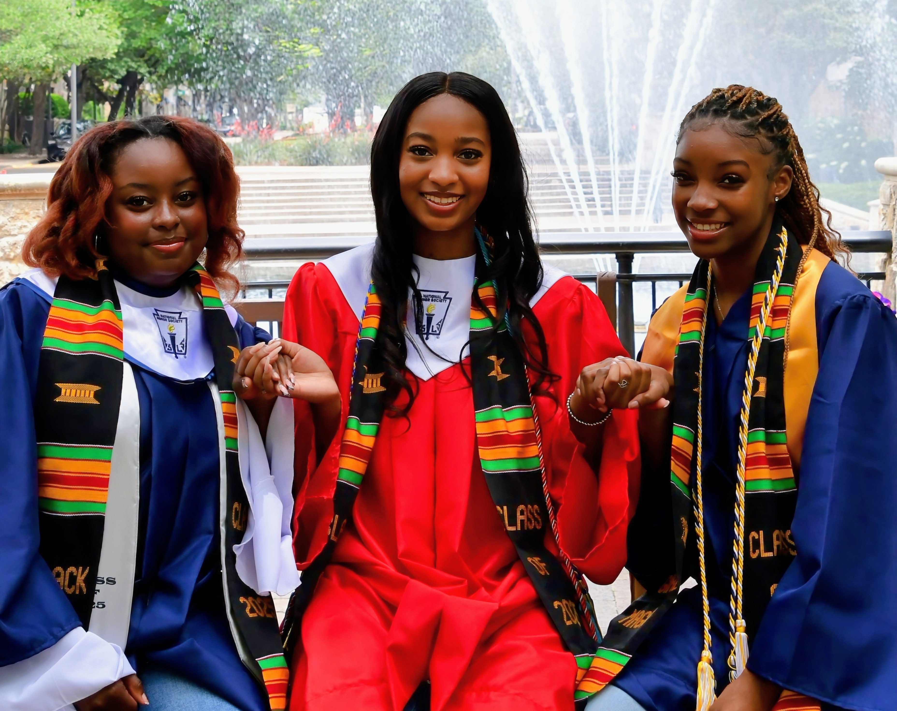 Makaelah, Sinaya, and Keivia— are graduating from Lonestar, Creekview, and Little Elm High Schools—also proudly represent Friendship Baptist Church of The Colony, where they have been dedicated members of the Praise Dance team since elementary school. Makaelah will be attending UNT to pursue a degree in Communication & Speech Disorders; Sinaya is headed to LSU this fall majoring in Architecture; and Keivia will begin her studies at the UTA, majoring in Exercise Science. Our mom village and soon to be empty nesters, couldn’t be prouder of these amazing young women!