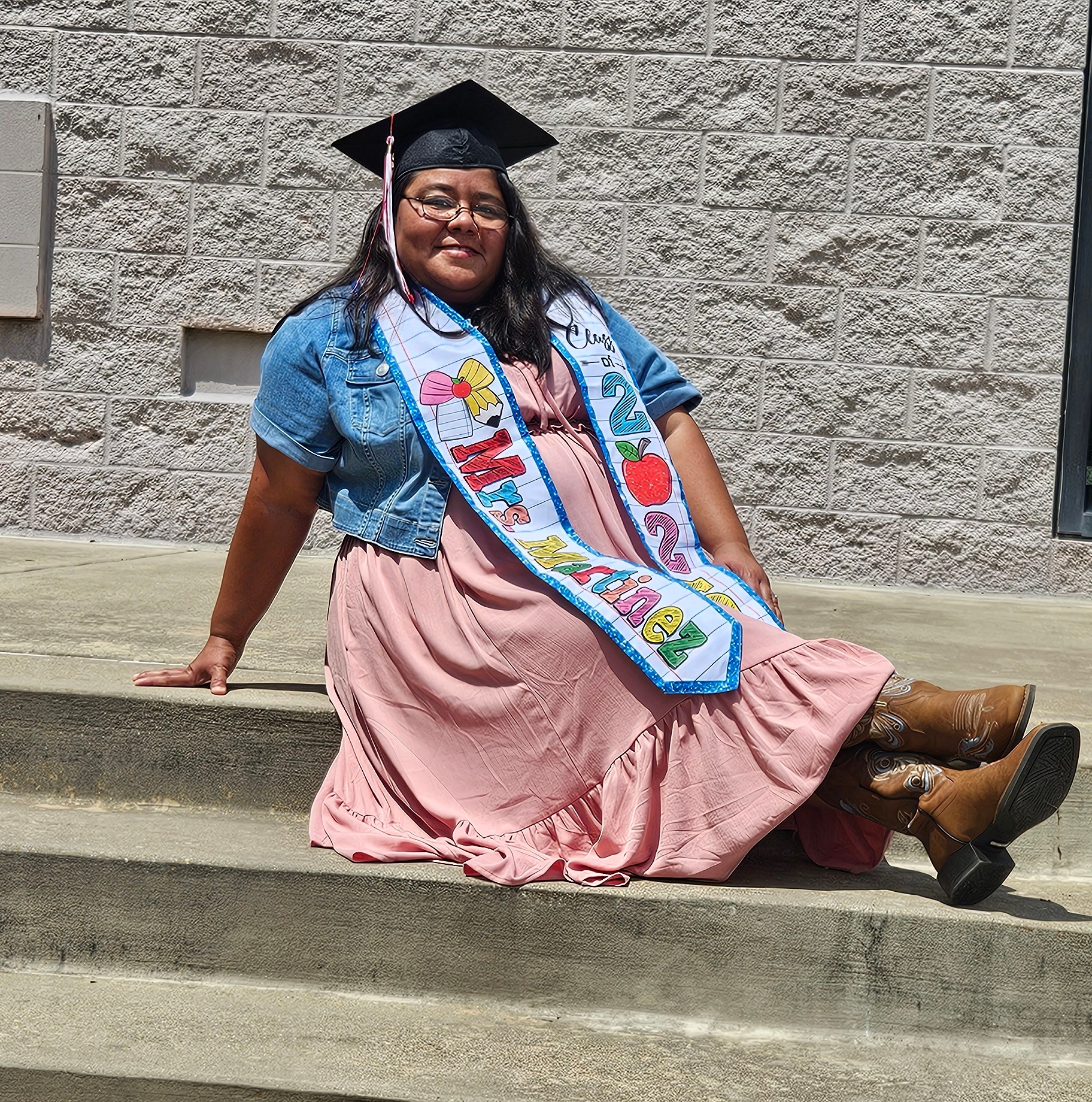 My wife, Kristie Martinez will be graduating from Dallas College with her Bachelors in Early Childhood Education on Saturday, May 17th. The kids and I are super proud of you and your accomplishment. We love you and know that this is the beginning of a<br />
bright new chapter in your life.