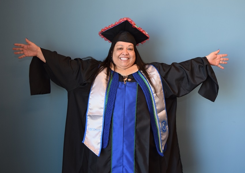 Could you please share this photo of our friend and colleague, Priscilla Perez? She graduates today from UNT Dallas with her Masters of Business Administration. Her work family is so proud of her achievements and look forward to celebrating her today. Learning has no age limit.