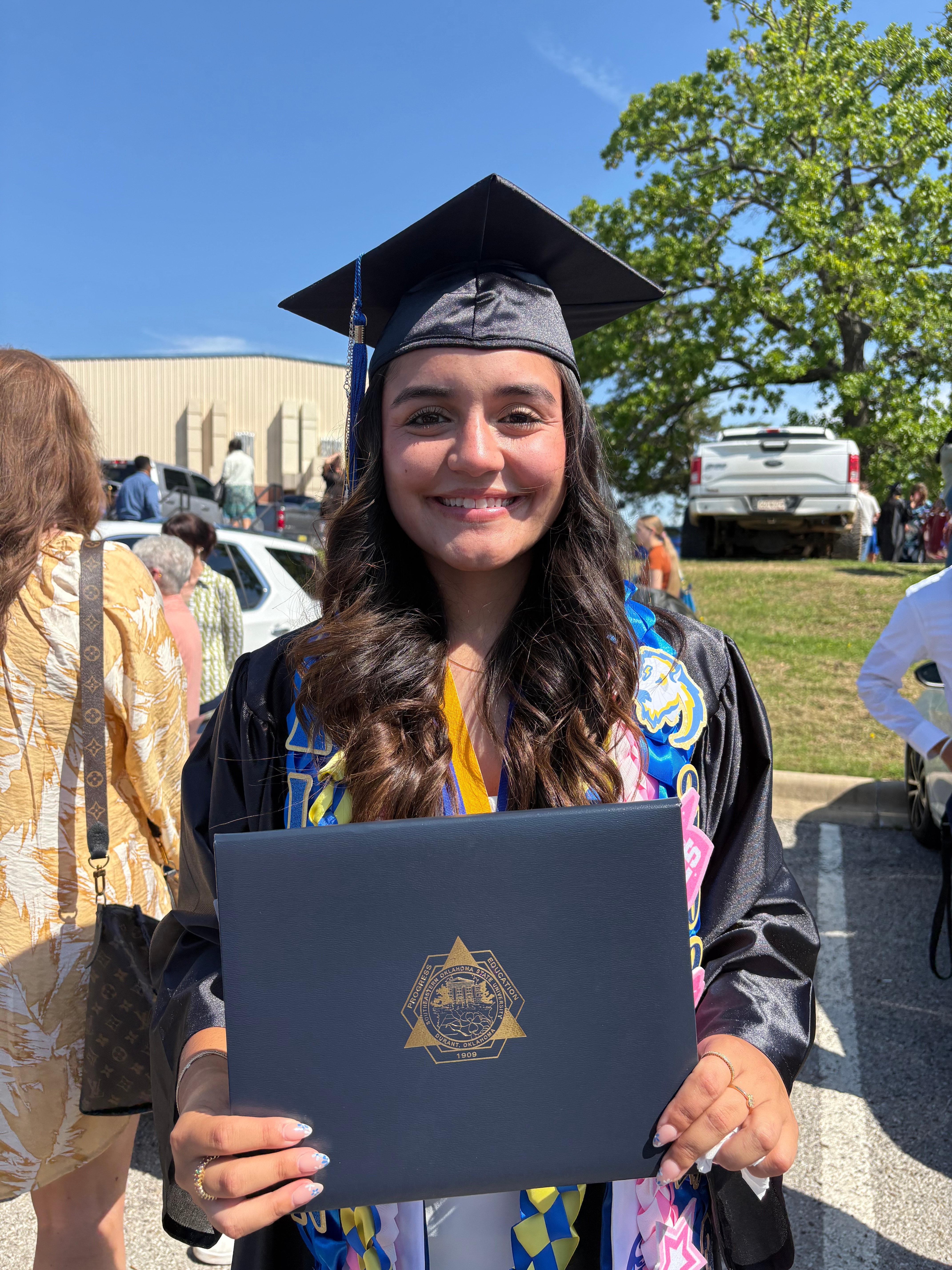 We would love for you to recognize our daughter Kristin Layla Rodriguez from Irving, Texas. Graduated from Irving-Nimitz in 2021<br />
Recently graduated from Southeastern Oklahoma State University in Durant, Oklahoma (First Generation) with a Bachelor of Science in Kinesiology (Health and Human Performance). 
Proud parents of Paul and Debra Rodriguez ❤️
