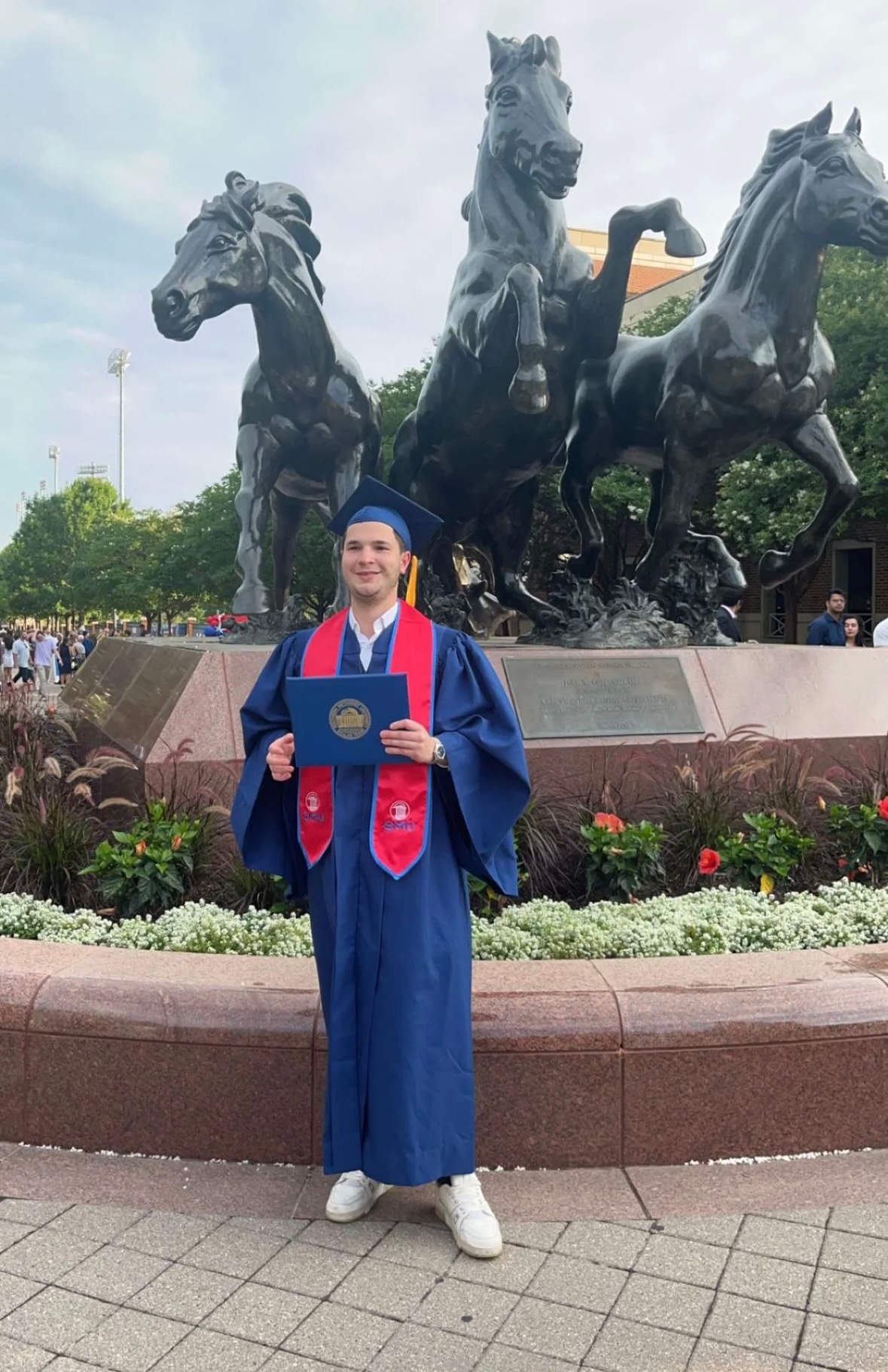 This is my friend Evan! He just graduated from SMU with a degree in Sociology and a minor in business.