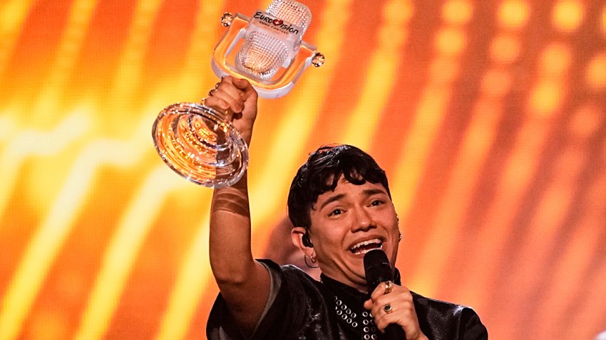 Winner of the Eurovision Song Contest JJ from Austria on stage after winning the competition with the song "Wasted Love" during the Grand Final of the 69th Eurovision Song Contest, in Basel, Switzerland, Saturday, May 17, 2025.