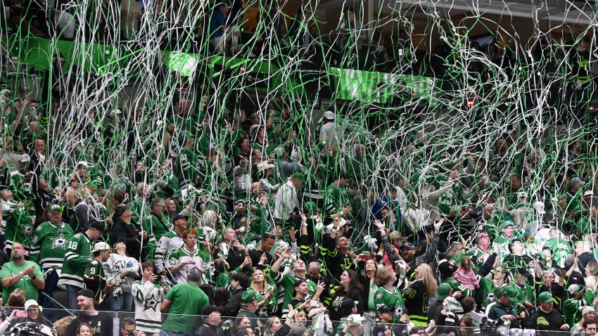 May 11, 2025; Dallas, Texas, USA; during the third period in game three of the second round of the 2025 Stanley Cup Playoffs at American Airlines Center.