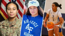 Ava Moore, as a student athlete at the US Air Force Academy Preparatory School.