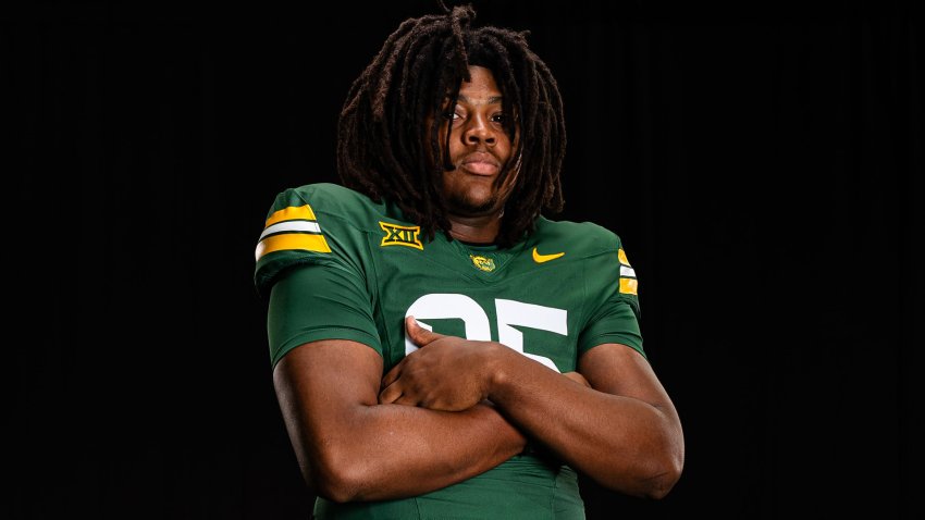 WACO, TEXAS – July 19: Alex Foster #95 poses during media day at the Allison Indoor Facility on July 19, 2024 in Waco, Texas.