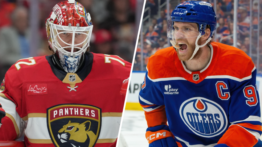 Sergei Bobrovsky and Connor McDavid
