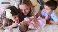 Kristina Leos, pictures, with her children.