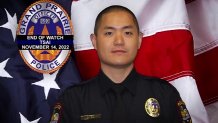 Grand Prairie police officer Brandon Tsai was killed in a crash during a pursuit with a driver whose vehicle had a paper license tag.