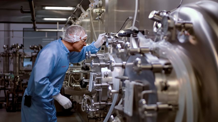 Johnson & Johnson manufacturing facility in Wilson, North Carolina.
