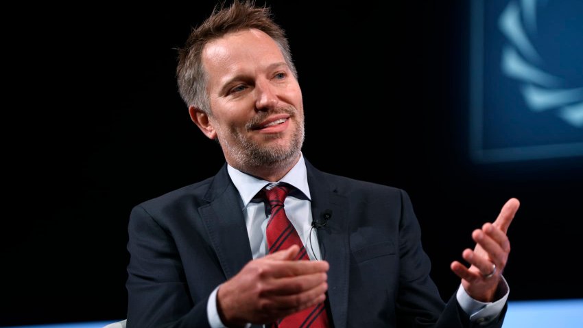 LinkedIn CEO Ryan Roslansky speaks at the Concordia Annual Summit in New York on Sept. 20, 2021. in New York City.