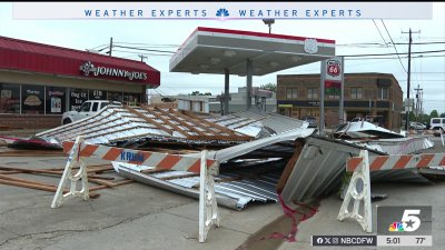 ‘Holy cow, how did that happen so quick?': Denton cleans up after storms send debris flying