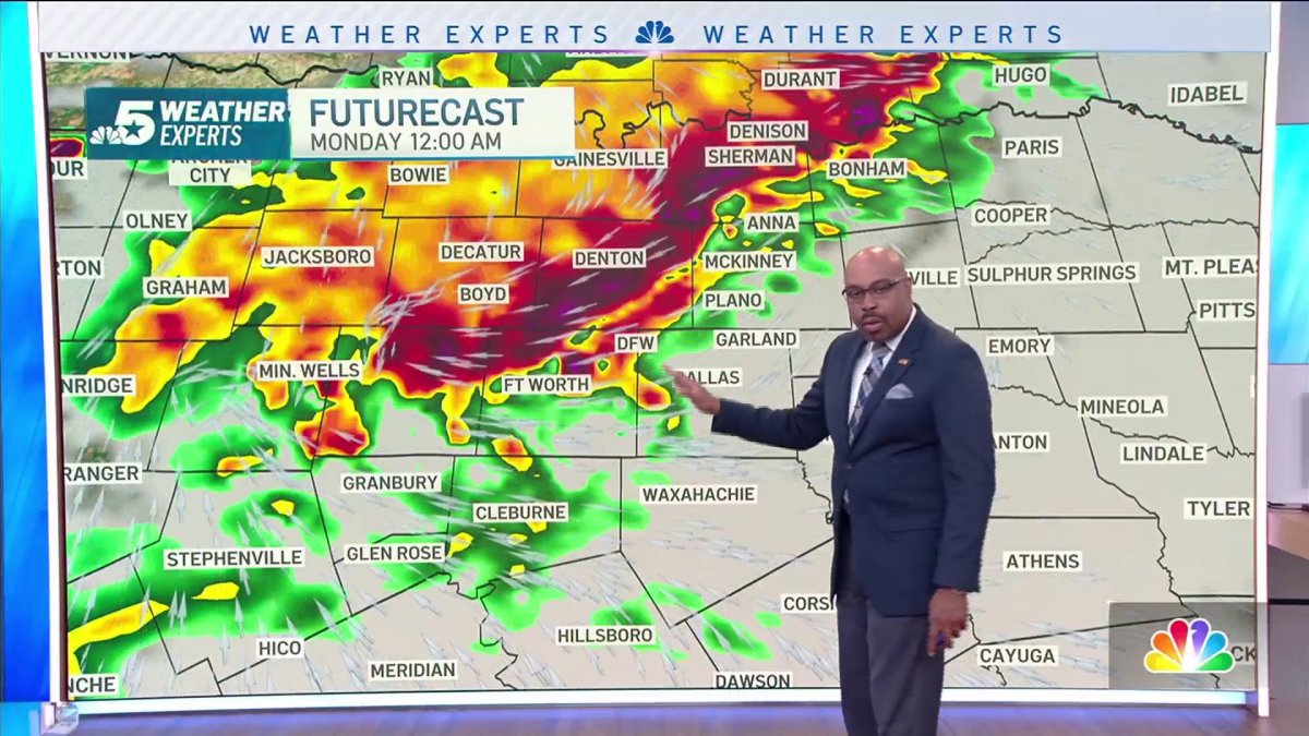 NBC 5 Forecast: Thunderstorms, some severe, moving into North Texas ...