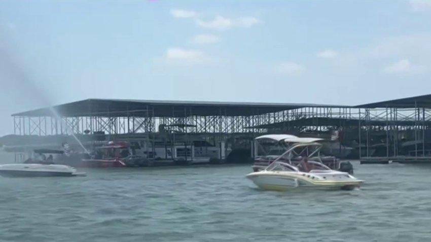 Blessing of the season on Joe Pool Lake