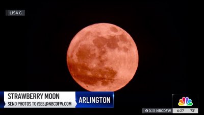 NBC 5 viewer shares photos of strawberry moon