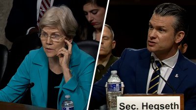 Sen. Warren asks Hegseth about sending Marines to other large cities