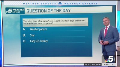 Weather Quiz: ‘Dog Days of Summer' term origin