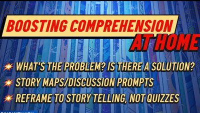 Improving reading comprehension with comics and conversation