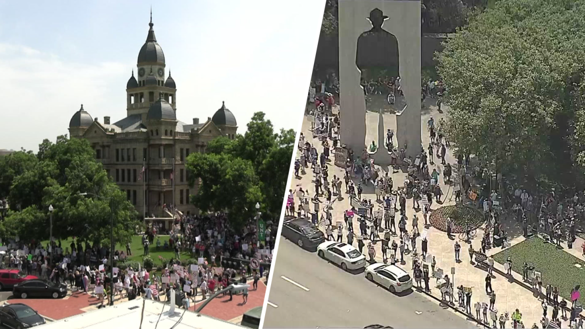 The 'No Kings' protests in Denton and Fort Worth drew large crowds that remained peaceful