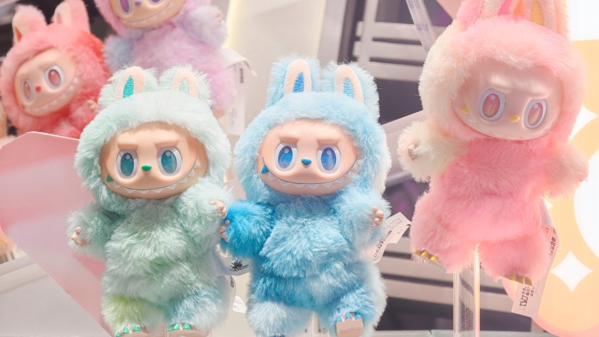 Pop Mart's Labubu vinyl plush figures