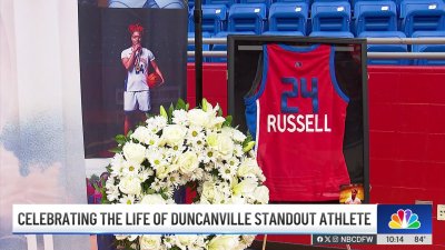Family and friends of Kierston Russell honored her memory in Duncanville Saturday