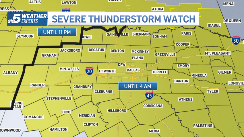 Posible actividad de tormentas severas durante la madrugada en el Sureste de Texas