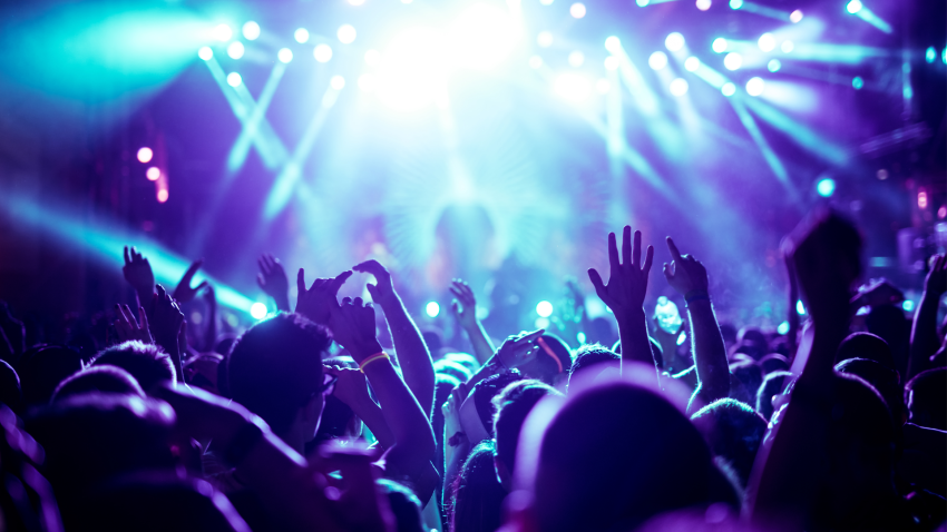 adobe stock concert crowd