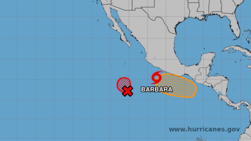 Seven-day tropical weather outlook from the National Hurricane Center in Miami, Florida.