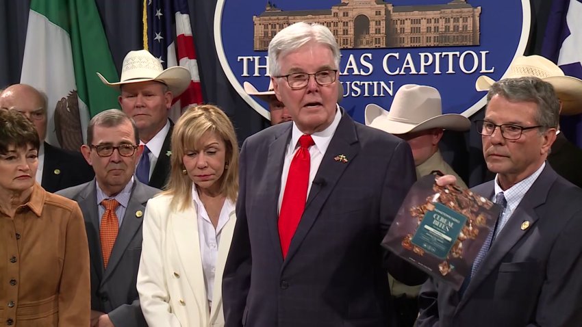 Texas Lt. Gov. Dan Patrick talking about SB3, a law banning THC products in the state. The bill was vetoed by Gov. Greg Abbott but will be reconsidered in a special session in July.