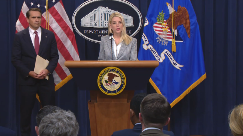 Attorney General Pam Bondi holds press briefing