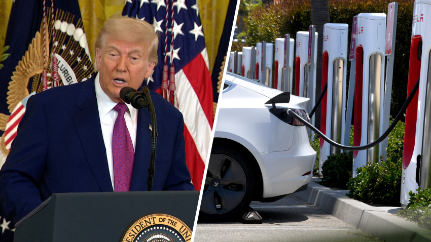 Trump split with EV