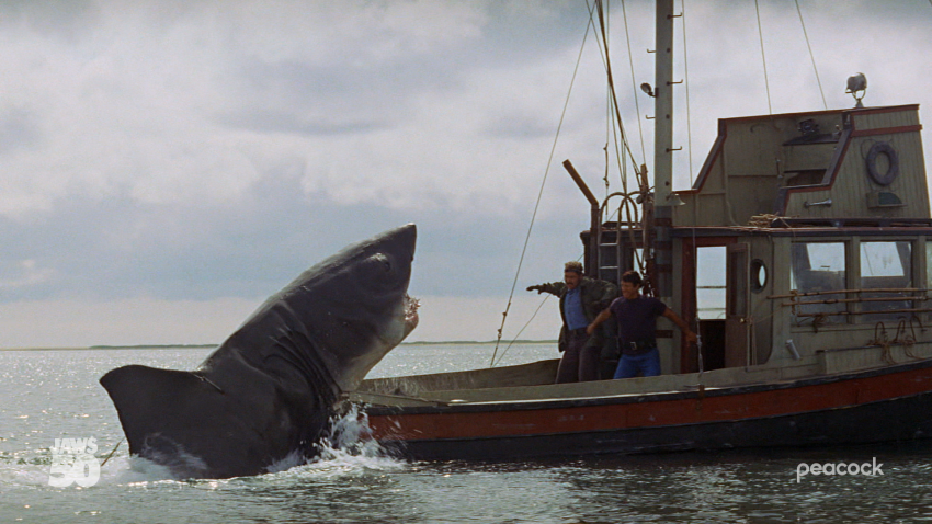 Screenshot of Jaws shark scene