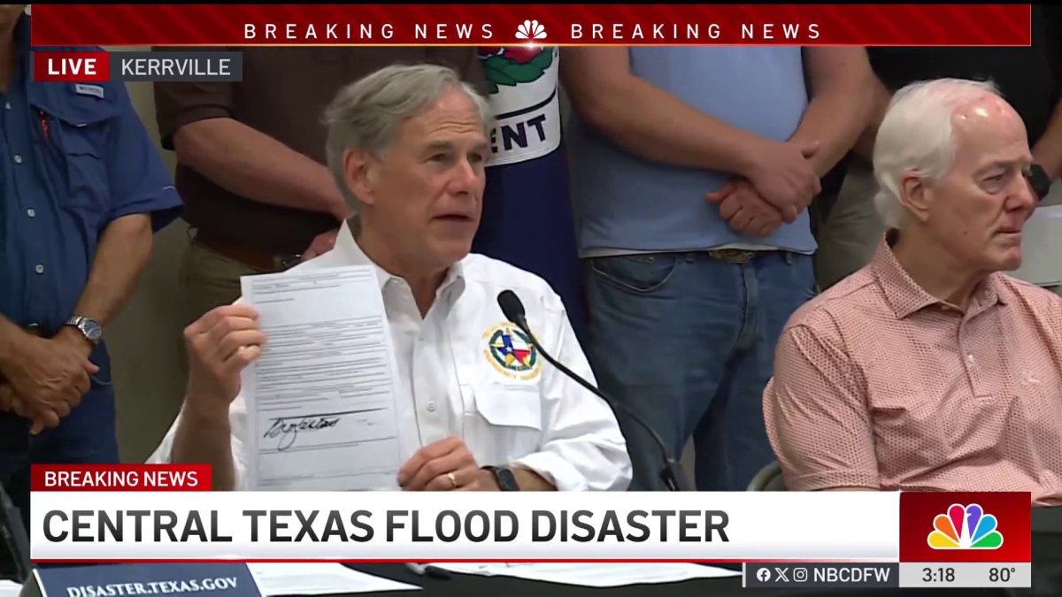 Gov. Abbott expands disaster declaration after Texas flooding – NBC 5 ...