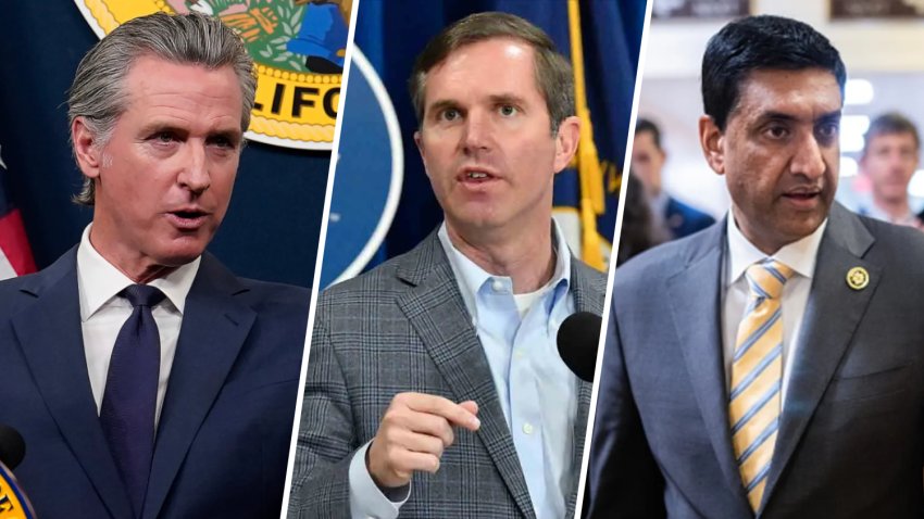 California Gov. Gavin, Kentucky Gov. Andy Beshear and Rep. Ro Khanna, D-Calif.