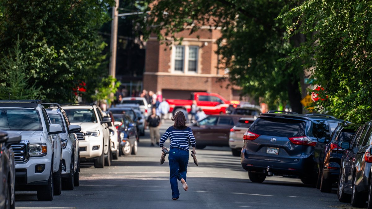 She ran barefoot toward the Minneapolis school shooting. Her image is seared in parents' hearts