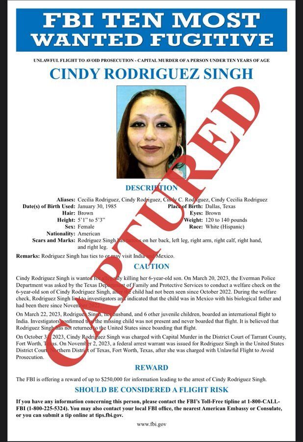 FBI captures mother of Texas boy presumed dead after 2 years NBC 5