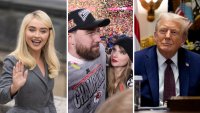 Sabrina Carpenter, Travis Kelce, Taylor Swift, Donald Trump