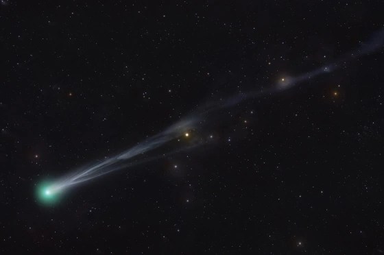 The comet C/2025 A6 (Lemmon) over Texas in September 2025.