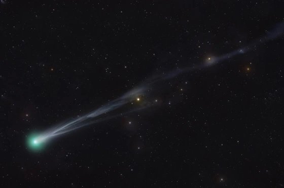 The comet C/2025 A6 (Lemmon) over Texas in September 2025.