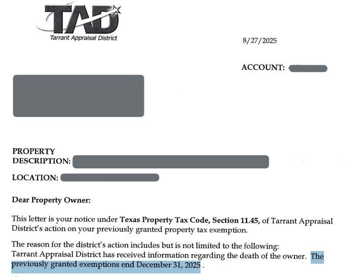 Steps to take if you get a letter revoking homestead exemption – NBC 5 ...