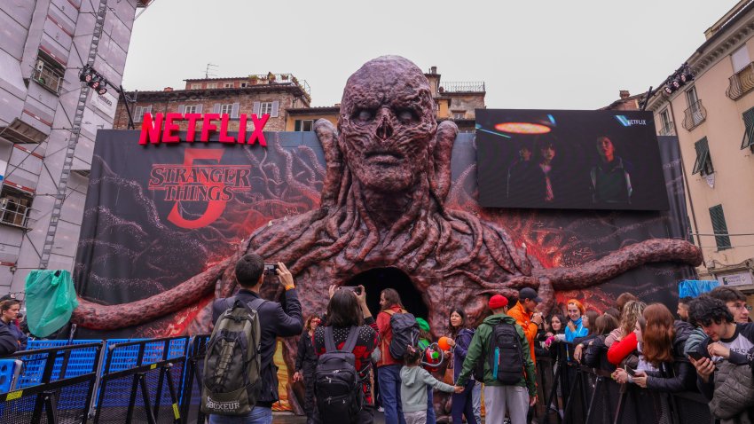 A general view of Stranger Things 5 Netflix Pavilion during Lucca Comics And Games 2025 on October 31, 2025 in Lucca, Italy.