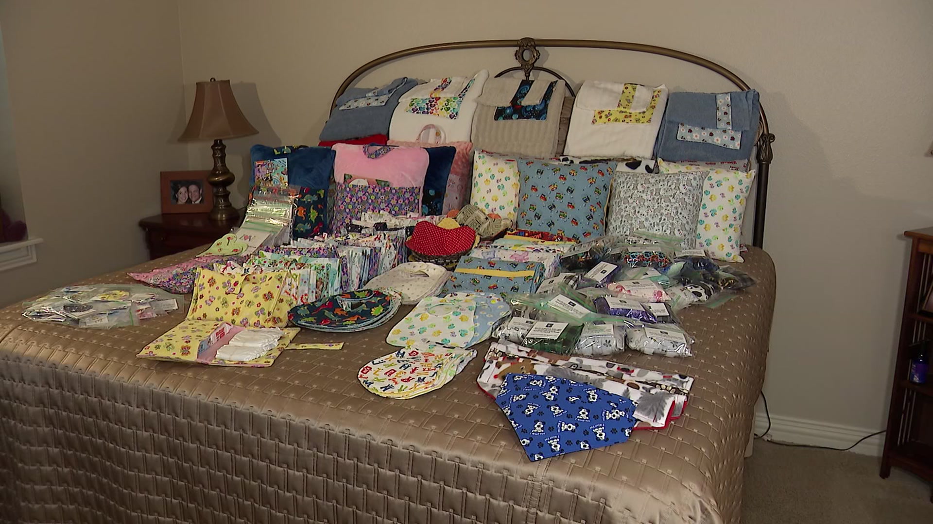 Colleyville grandmother sews items to donate in memory of her granddaughter