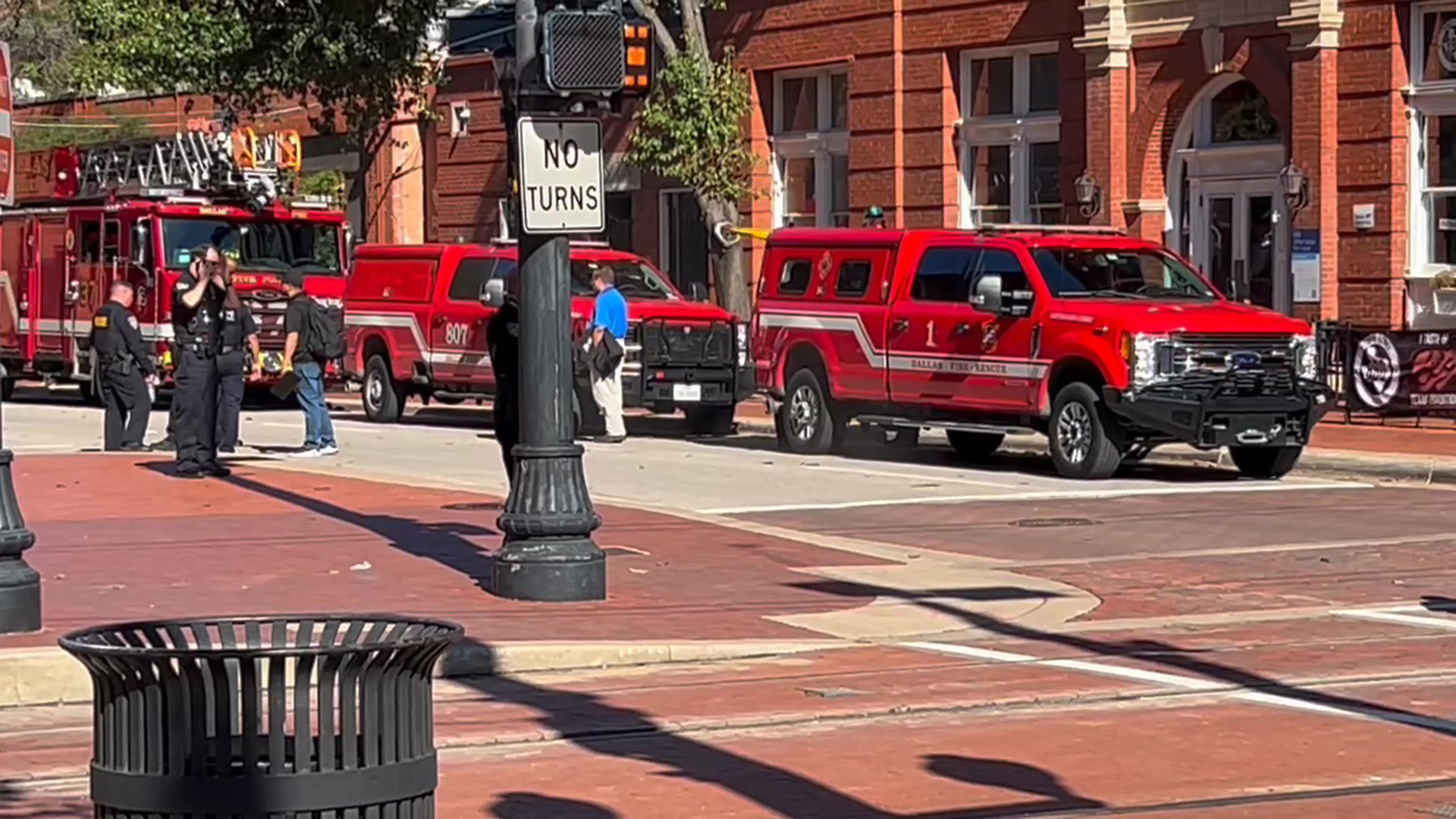 Gas leak prompting evacuations near Dallas' West End district fixed