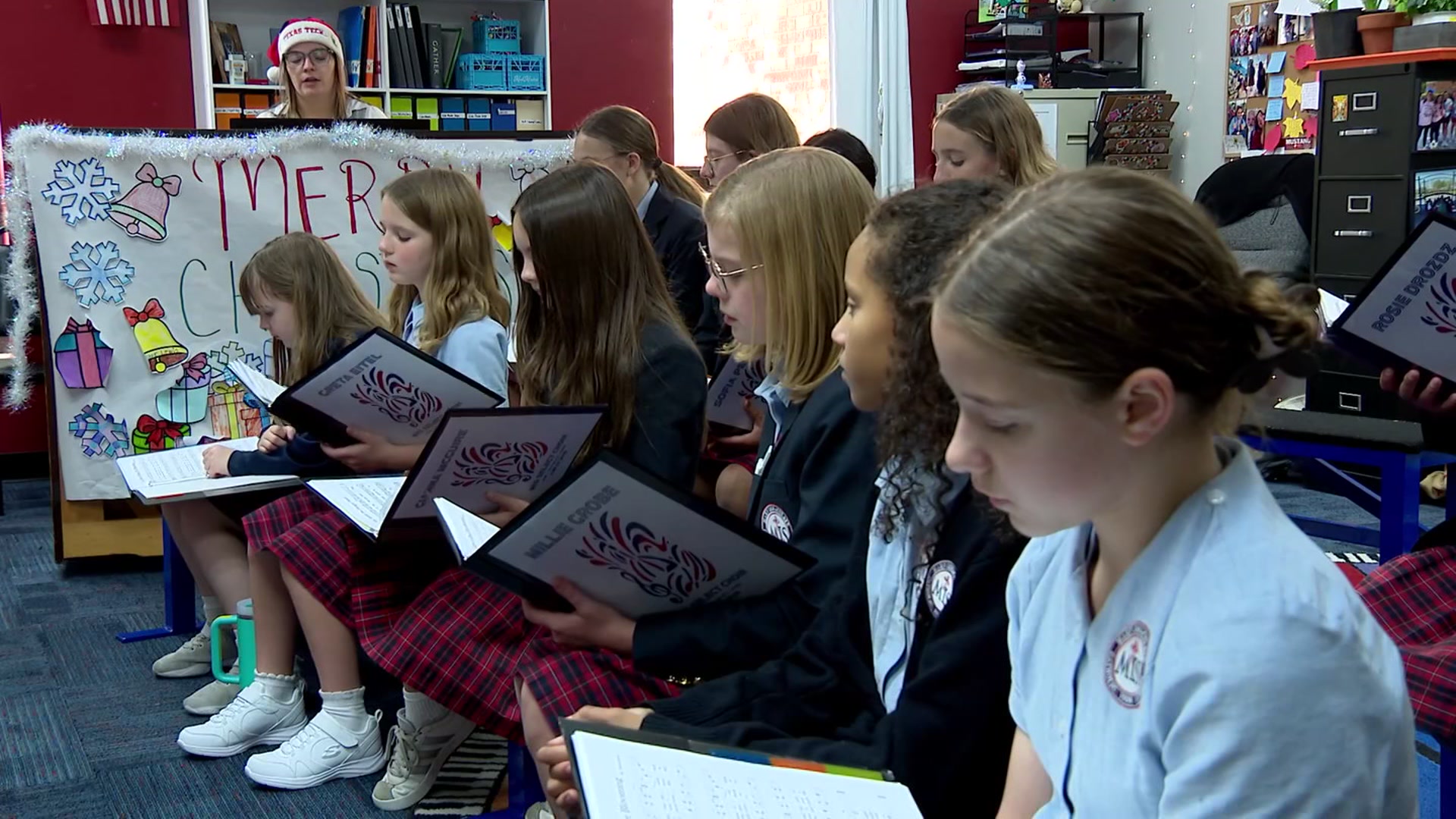 Farmers Branch student choir prepares to sing at the Vatican during the Jubilee