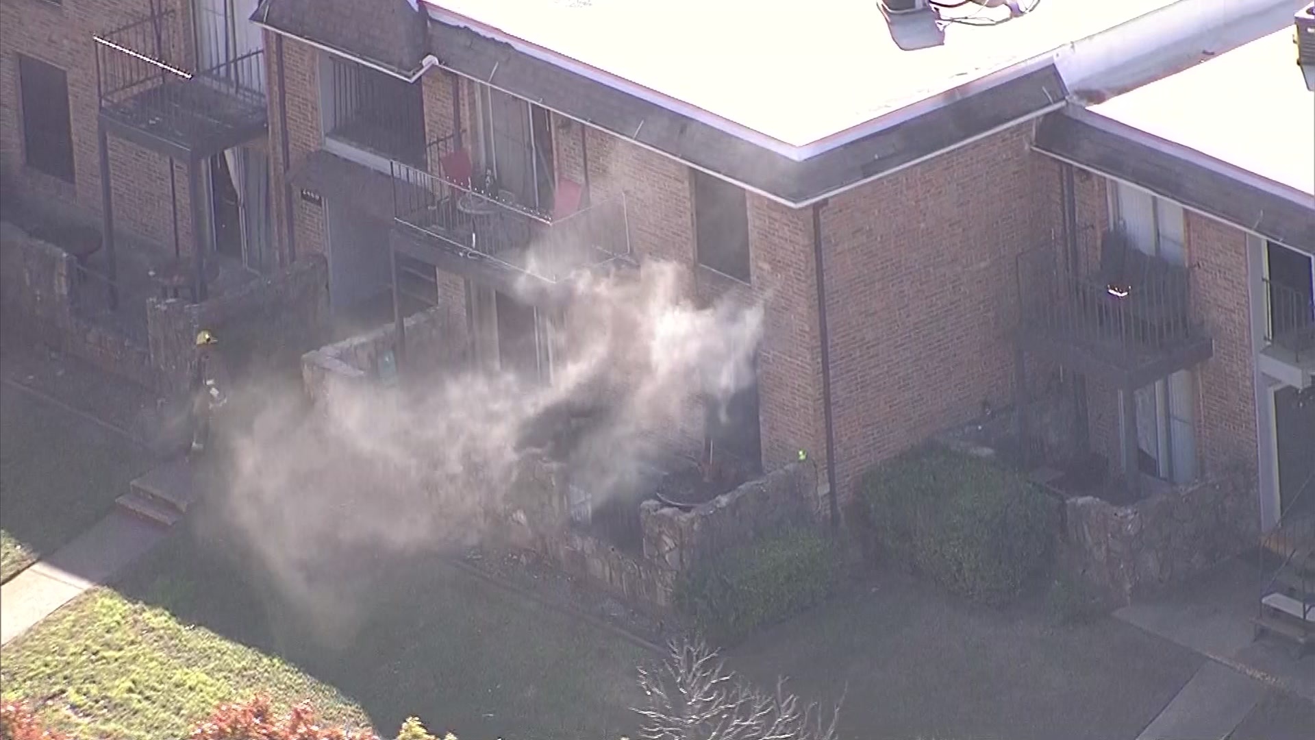 Firefighters rescue 2 people and 1 dog from apartment fire in Dallas