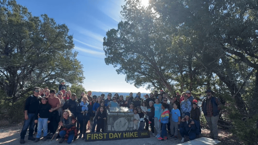 2025 First Day Hike at Dinosaur Valley State Park.